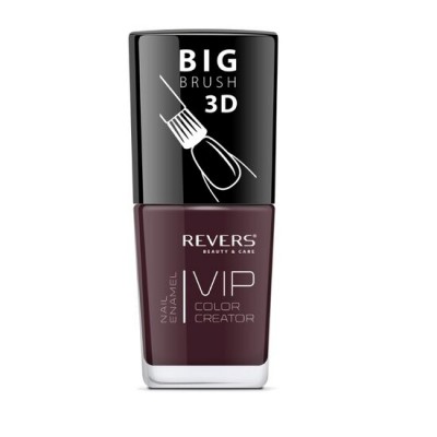 Lac de unghii Vip, 3D, Revers, maro inchis, 12 ml, Nr 006 - mat