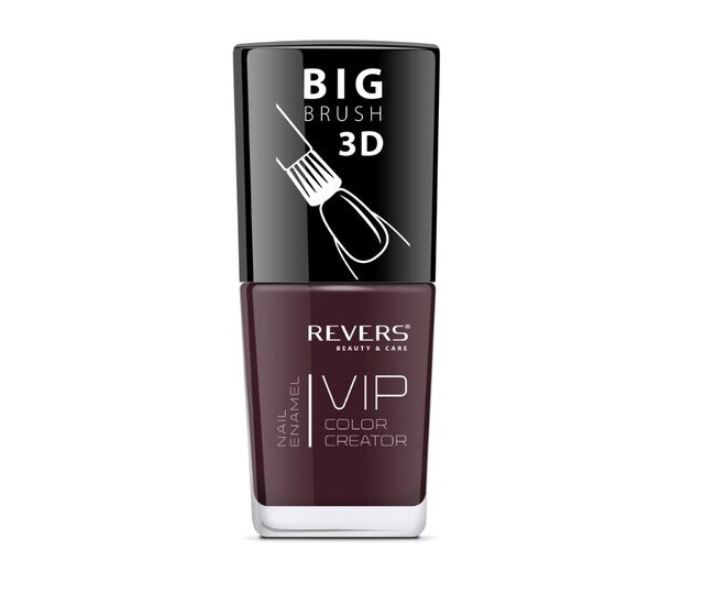 Lac de unghii Vip, 3D, Revers, maro inchis, 12 ml, Nr 006 - mat