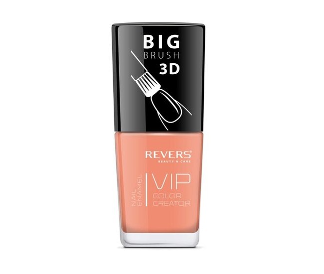 Lac de unghii Vip, 3D, Revers, portocaliu, 12 ml, Nr 072