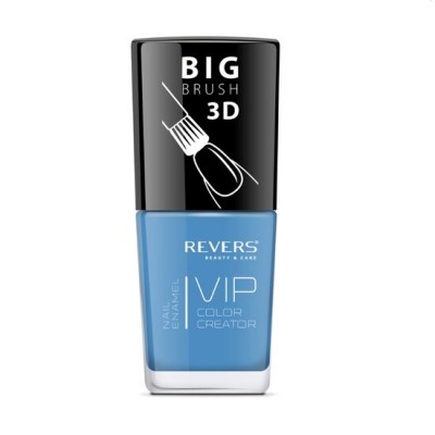 Lac de unghii Vip, 3D, Revers, albastru, mat, 12 ml, Nr 073 