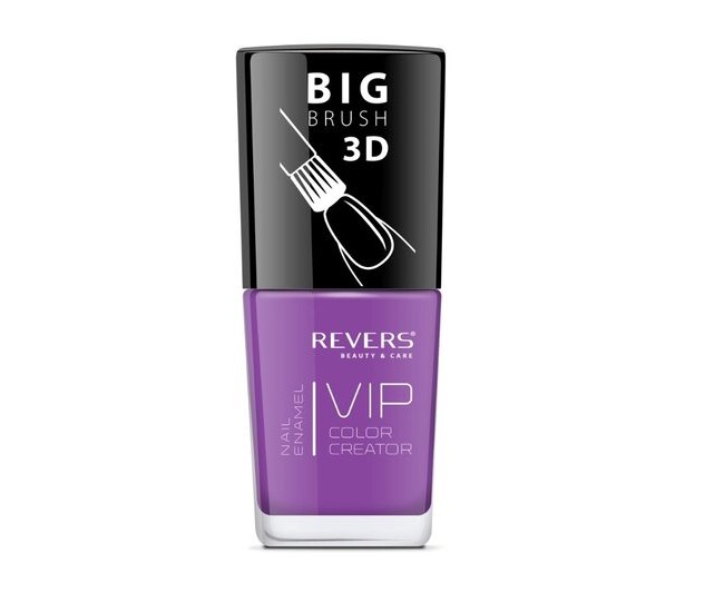 Lac de unghii Vip, 3D, Revers, mov, 12 ml, Nr 081 - mat