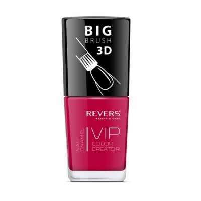 Lac de unghii Vip, 3D, Revers, rosu inchis, 12 ml, Nr 084 - mat