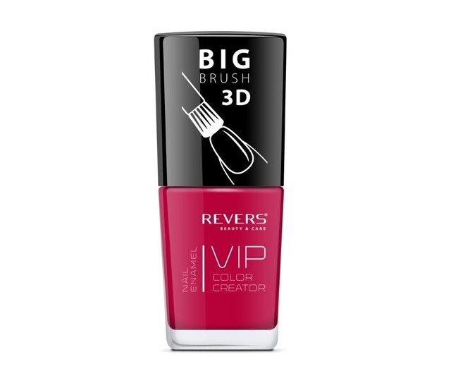 Lac de unghii Vip, 3D, Revers, rosu inchis, 12 ml, Nr 084 - mat