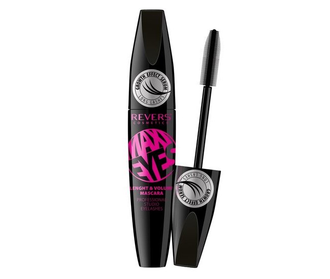 Mascara Maxi Eyes, Grow Effect, Revers, negru intens, 12 ml