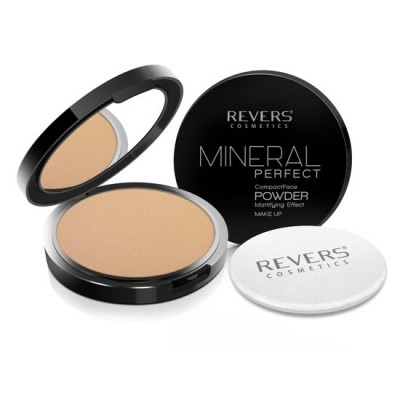 Pudra pentru fata, Compacta, Mineral Perfect, Revers,  02