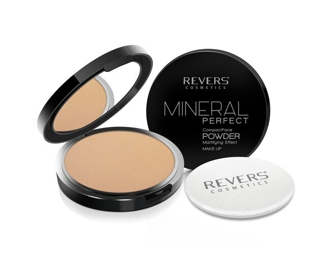 Pudra pentru fata, Compacta, Mineral Perfect, Revers,  02