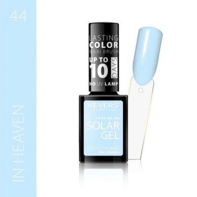 Lac de unghii Solar Gel, Revers, 12 ml, albastru, nr 44, in heaven