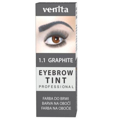 Vopsea de sprancene Professional, Pulbere Henna, Graphite, 1.1, Venita, 5gr + 5gr