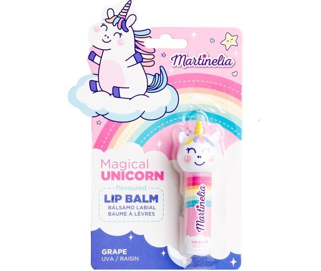 Balsam de buze cu aroma de struguri Magical Unicorn, Martinelia, 79002, 4g