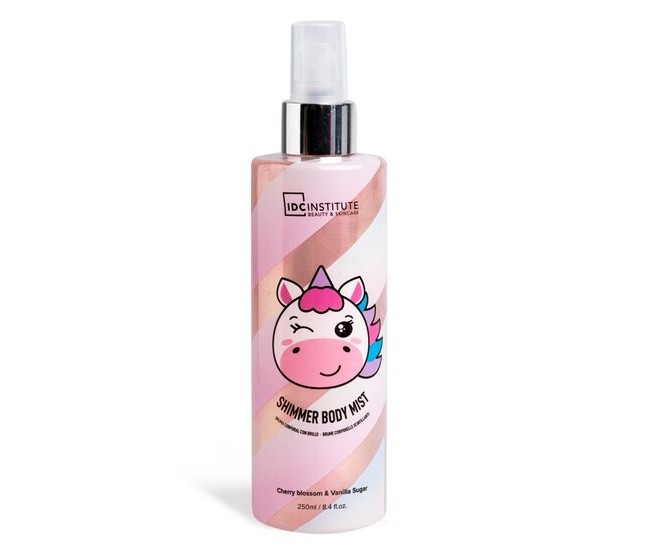 Spray de corp Cute Animals Shimmer Mist Unicorn, IDC Institute 42143, 250 ml