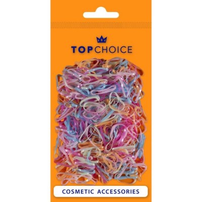 Set 500 elastice silicon multicolore Top Choice 26942