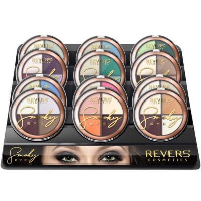 Set 12 bucati fard de pleoape Smoky Eye, Revers, Set 1, nuante mate