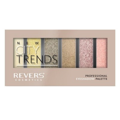 Paleta fard de pleoape cu 6 culori New City Trends, Revers, Nr.13