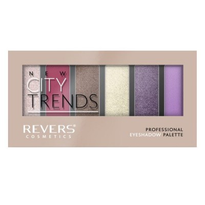 Paleta fard de pleoape cu 6 culori New City Trends, Revers, Nr.17