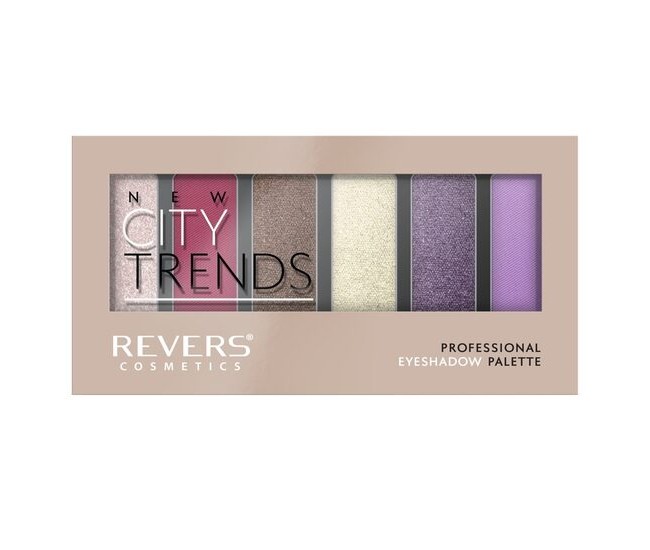 Paleta fard de pleoape cu 6 culori New City Trends, Revers, Nr.17