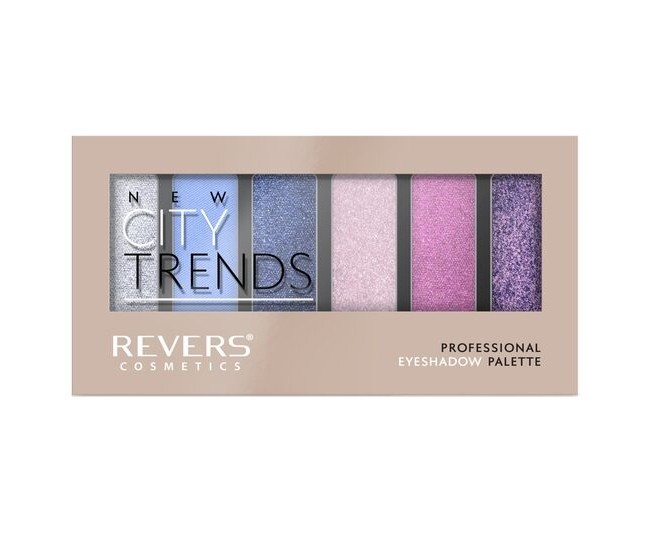 Paleta fard de pleoape cu 6 culori New City Trends, Revers, Nr.16