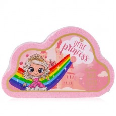 Bila efervescenta de baie pentru copii Little Princess Rainbow Trail Effect, Accentra, 3555135, 110g