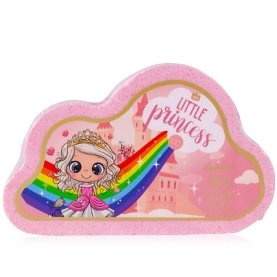 Bila efervescenta de baie pentru copii Little Princess Rainbow Trail Effect, Accentra, 3555135, 110g