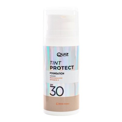 Fond de ten Tint Protect SPF30, Quiz, Nr 01 Rose Ivory, 30ml