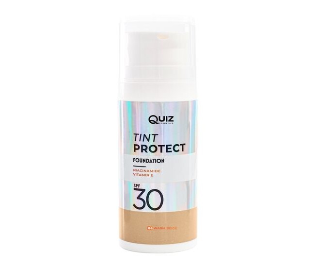 Fond de ten Tint Protect SPF30, Quiz, Nr 04 Warm Beige, 30ml