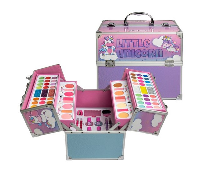 Trusa de machiaj pentru fetite tip cufar Little Unicorn Fabulous Colors 12030, Martinelia