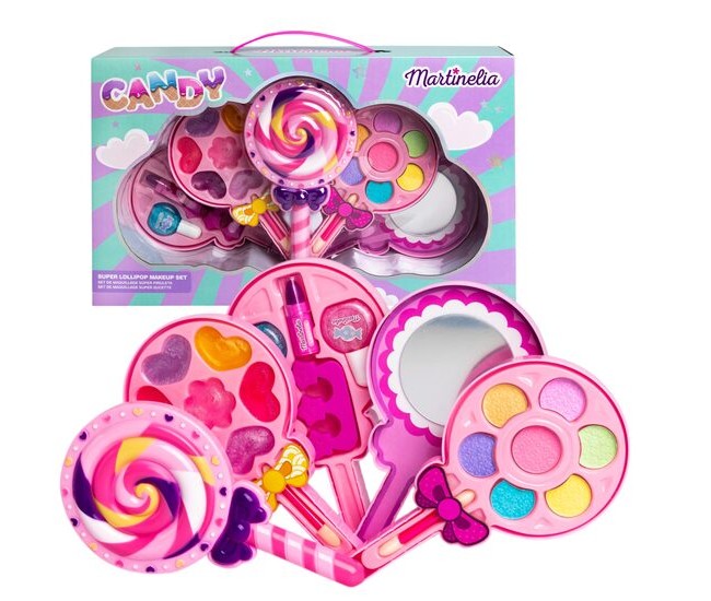 Trusa de machiaj pentru fetite Candy Lolipop 12155, Martinelia