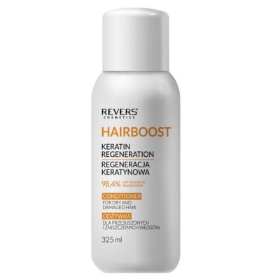 Balsam de par Hairboost Keratin Regeneration, pentru par uscat si deteriorat, Revers, 325ml