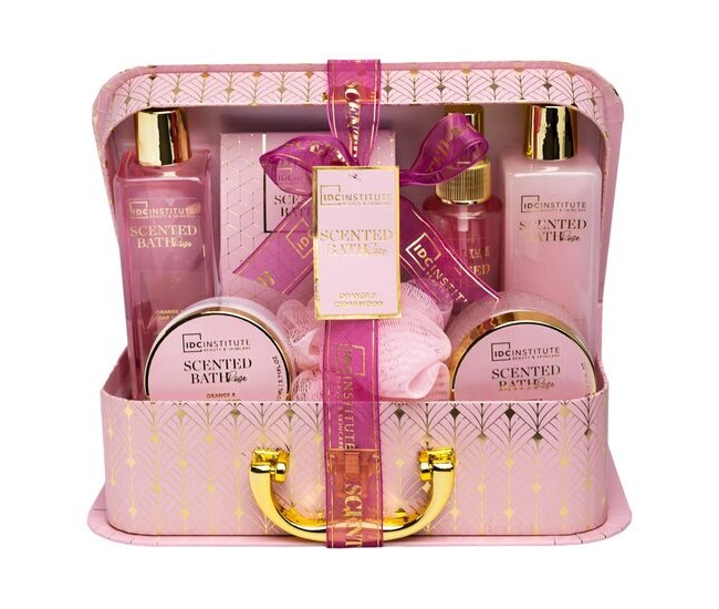 Set 7 produse de ingrijire Scented bath Rose, IDC Institute 12172, 1100 ml