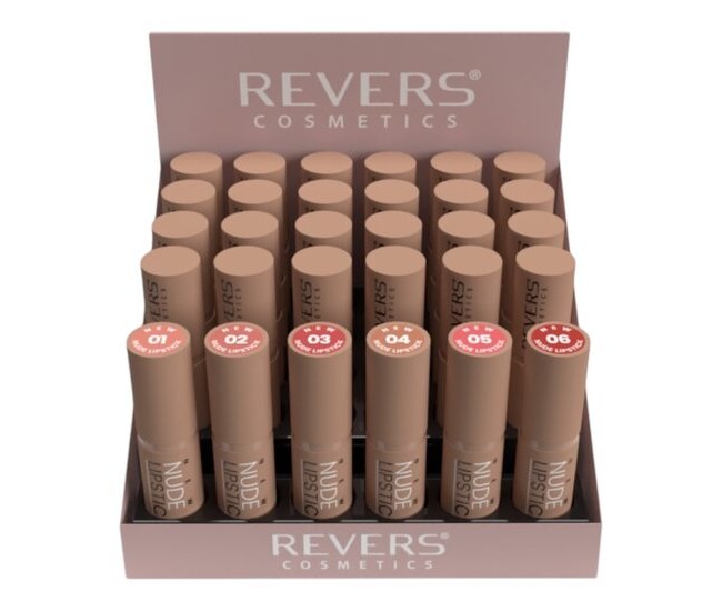 Set de 24 buc Ruj de buze New Nude Lipstick, Revers, cu testere