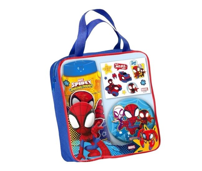 Set de baie Spidey, 2555, cu gel de dus, burete si tatuaje temporare