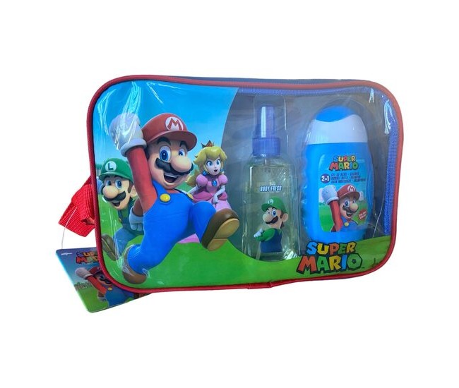 Set de baie Super Mario, 1801, cu gel de dus si apa de toaleta