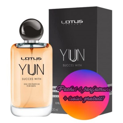 Set 4 Apa de parfum Yun Succes With, Revers, Barbati, 100ml + Tester 100 ml GRATUIT