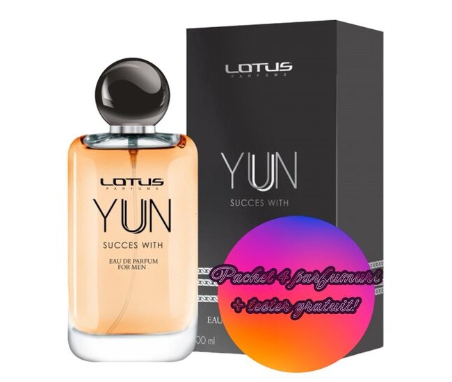 Set 4 Apa de parfum Yun Succes With, Revers, Barbati, 100ml + Tester 100 ml GRATUIT