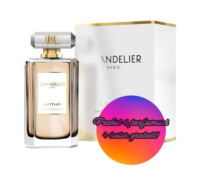 Set 4 Apa de parfum Chandelier Paris, Revers, Femei, 100 ml +Tester 100 ml GRATUIT