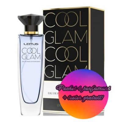 Set 4 Apa de parfum Cool Glam, Revers, Femei, 100 ml + Tester 100 ml GRATUIT