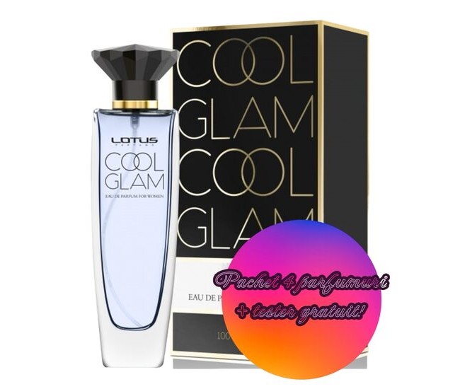 Set 4 Apa de parfum Cool Glam, Revers, Femei, 100 ml + Tester 100 ml GRATUIT