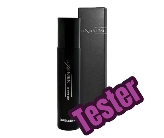 Tester - Apa de toaleta Cote d'Azur, Elixir, Black, Barbati, 30ml 