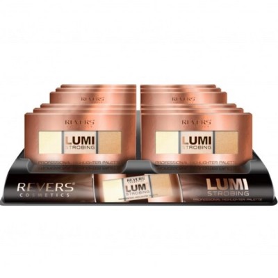 Set 12 bucati Paleta iluminator Lumi Strobing Professional, Revers, 12,5 g