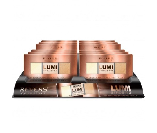 Set 12 bucati Paleta iluminator Lumi Strobing Professional, Revers, 12,5 g