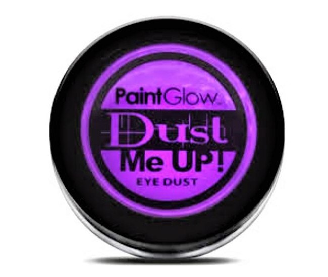 Fard de pleoape pulbere Paint Glow, reactiv UV, mov violet