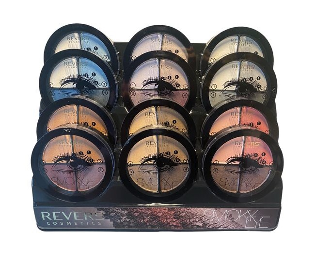 Fard de pleoape Smoky Eyes, Revers, set de 12 bucati combinate, sidefate