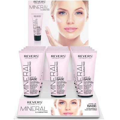 Set 12 bucati baza iluminatoare pentru machiaj cu minerale, Mineral Perfect, Revers, 30 ml