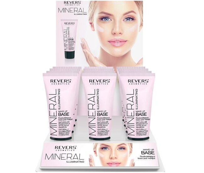 Set 12 bucati baza iluminatoare pentru machiaj cu minerale, Mineral Perfect, Revers, 30 ml