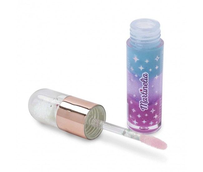 Luciu de buze cu aroma de fructe si efect Glitter, Snowball Bear, fetite, 5.8ml, Martinelia