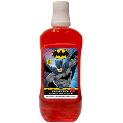 Apa de gura pentru copii, Batman, 500ml, aroma de capsuni