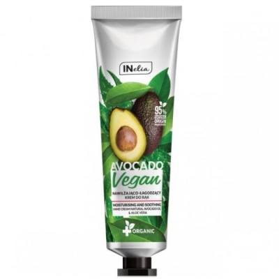 Crema de maini, hidratanta si calmanta, Vegan, Inelia, Revers, cu ulei de avocado si extract de aloe vera, 100ml 