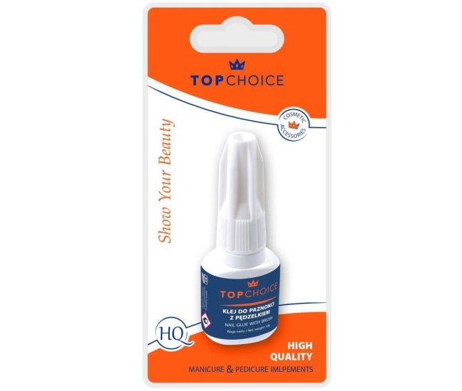 Adeziv pentru unghii, cu pensula, Top Choice, 10g