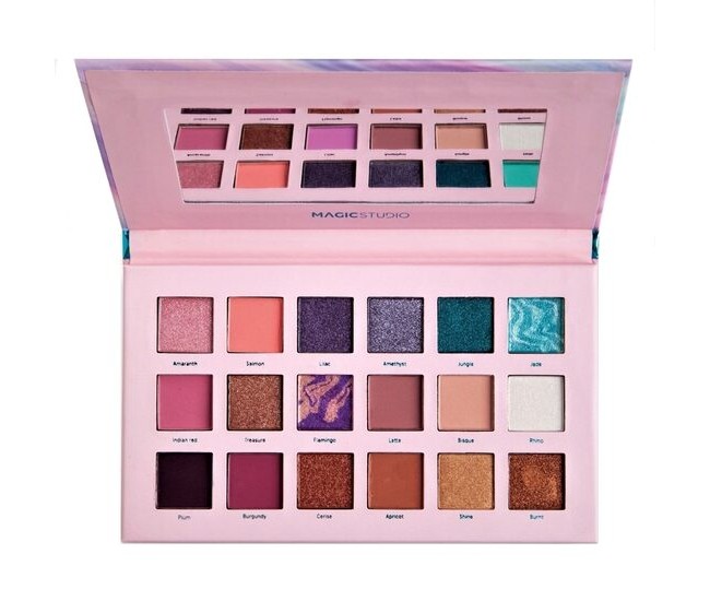 Paleta fard de pleoape Sweet Pastel, 18 Culori, Magic Studio