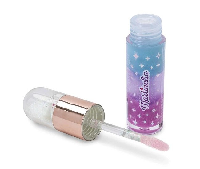 Luciu de buze cu aroma de fructe si efect Glitter, Snowball Bear, fetite, 5.8ml, Martinelia