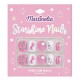 Set 10 unghii false Starshine Nails, cu adeziv Press-On, pentru fetite, Martinelia